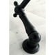 thumbnail image 3 of Grifo romano para bañera Kingston Brass Heritage de montaje en pared, negro mate, 3 of 7