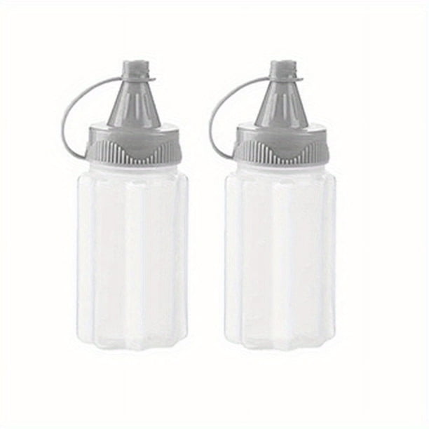 2/4pcs Mini Sauce Bottles: Portable Spice Bottles for Office Lunchbox, Picnic, Kitchen Utensils & More!