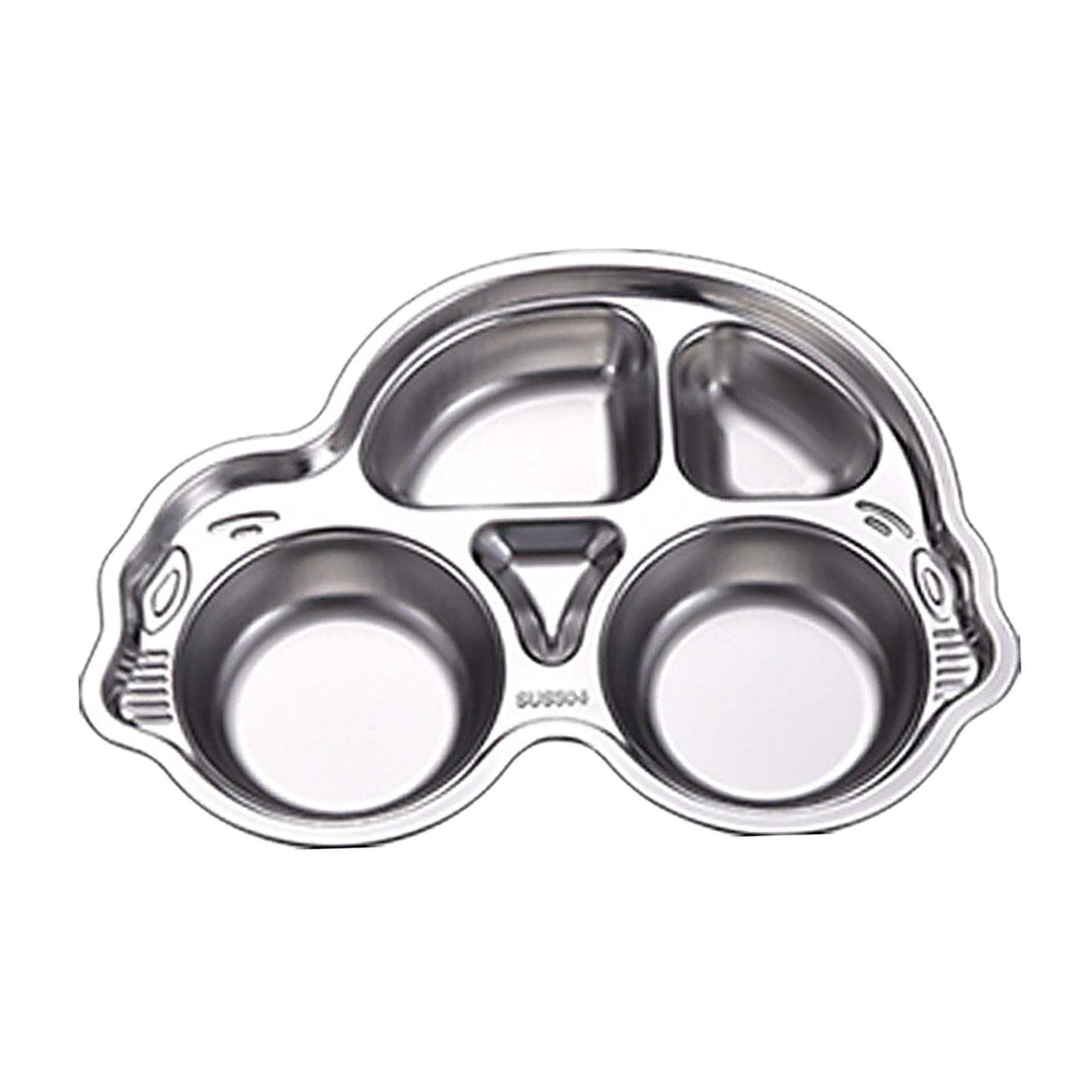 Magideal - Platos Para Niños Bandeja De Comida Dividida, Bandeja De Comida Irrompible Para Niños, Plato De Cena Con Secciones, Plato De Cena Para Bebés Y Niños, Auto