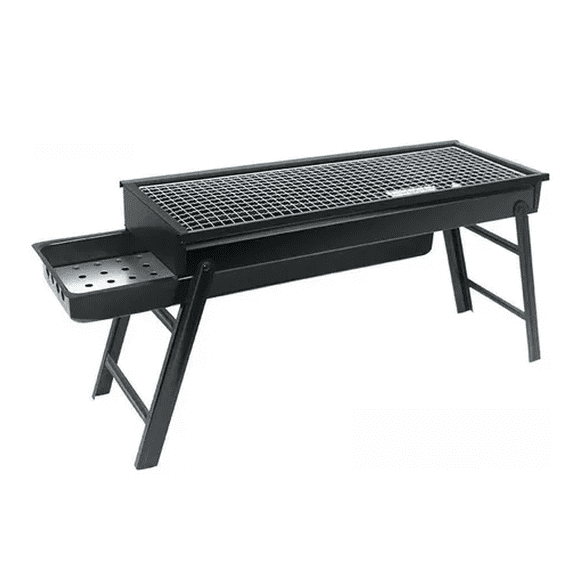 Parrillera Portátil Y Plegable Para Hacer Asados Grill Bbq Color Negro