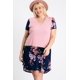 thumbnail image 1 of Vestido Midi Floral de Manga Corta con Bolsillo Delantero, 1 of 5