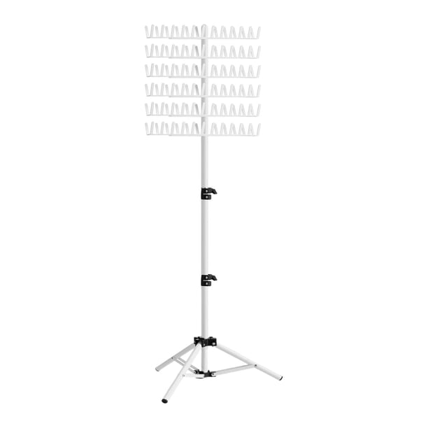 Soporte para Trenzado de Cabello Doble Función Organizador para Extensiones Soporte Portátil Plegable Ajuste de Altura Adecuado para Trenzadoras Salón blanco