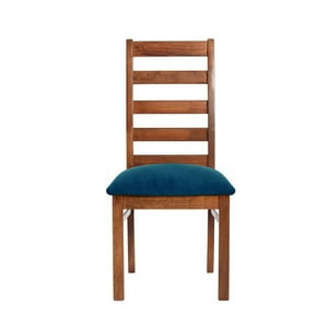 Latam Home - Silla Burgos Tela Velvet Azul Petroleo