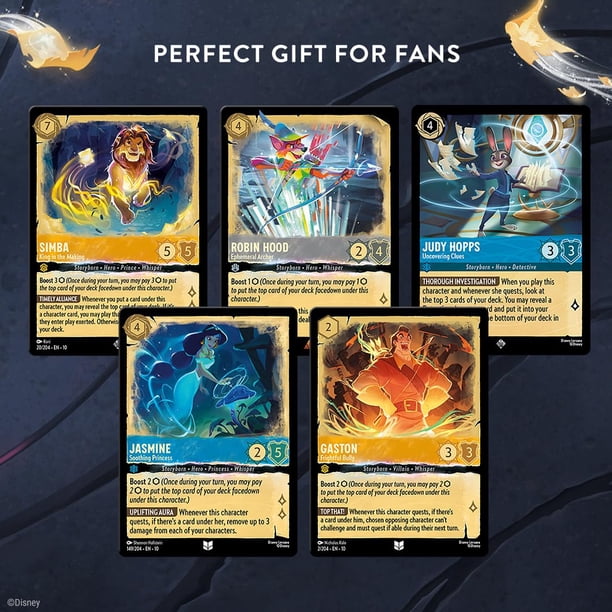 Caja De Almacenamiento De Cartas Disney Lorcana Whispers Tcg | Lider