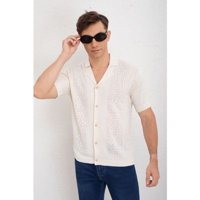 Likeshop - Camisa Hombre Hilo Algodon Verano Calidad Premium Diseño Cuadros 7223