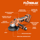 thumbnail image 3 of Esmeril Angular 4,5puLG (115mm)18v Con Batería Marca Flowmak, 3 of 6