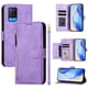 thumbnail image 1 of Funda tipo libro para OPPO A55 5G con bolsillo con cremallera, cierre magnético, 7 ranuras para tarjetas y correa para la muñeca., 1 of 6