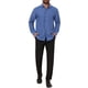 thumbnail image 2 of INSPIRE CHIC Camisa de Hombre a Rayas de Manga Larga con Botones Casual para Boda S Azul Real, 2 of 5