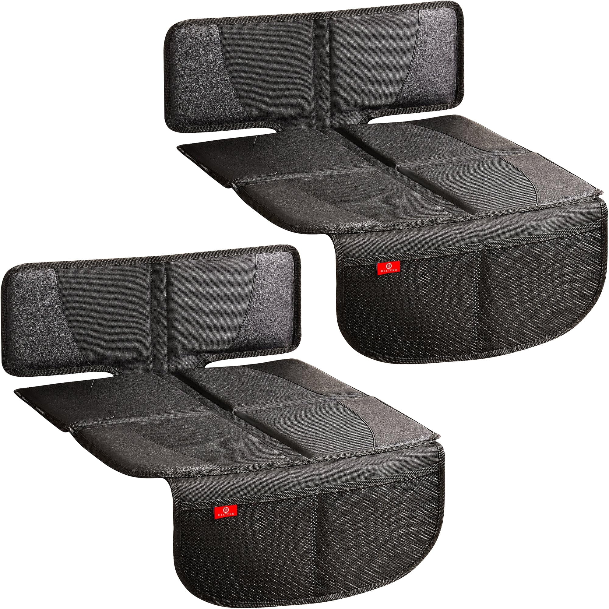 Protector De Asiento De Coche Helteko, 2 Unidades, Impermeable, Negro