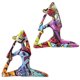 thumbnail image 3 of 2 Uds Yoga Pose Chica Figura Resina Estatuas Yoga Estudio Esculturas Figuritas, 3 of 3