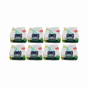 Pack 8 Unidades Detergentes En Polvo Omo Aloe Vera 400 Grs