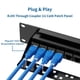 thumbnail image 4 of Panel de conexiones CableGeeker Cat6, 24 puertos, 1U, 10G, compatible con Ethernet, 4 of 7