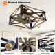thumbnail image 4 of Ventilador de techo addlon 41 cm con control remoto y luces, 4 of 8