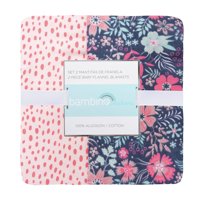 Bambino - Set 2 Mantita Franela Fucsia Jirafas Niña