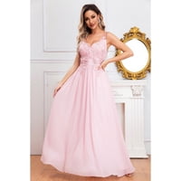 Likeshop - Vestido Largo Mujer Fiesta Gala Noche Escote V Bordados 2003