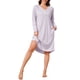 thumbnail image 2 of INSPIRE CHIC Camisones de Mujer Camisón de Manga Larga Vestido de Noche Cuello en V Vestido de Dormir Suave para Otoño Invierno 2026 L Púrpura, 2 of 6