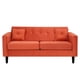 thumbnail image 1 of Sofa New Retro 3c Felpa 00 Naranja, 1 of 6