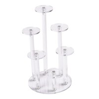 Bothyi - Soporte De Exhibición De Anillo De Joyería Transparente De Múltiples Capas Para Fiestas De Cumpleaños