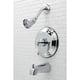 thumbnail image 2 of Grifo Kingston Brass KB3631PLT de una sola manija para bañera/ducha, 2 of 3