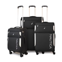 Set De 3 Maletas De Tela S+M+L Nautica Marbella Negra