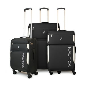 Set De 3 Maletas De Tela S+M+L Nautica Marbella Negra
