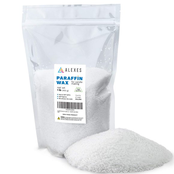 Cera para Velas ALEXES 450 g Escamas de Parafina Granuladas