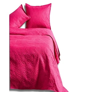 Alonso - Cubrecama Quilt De Verano Elegante 2 Plazas 230X250 Cm Fucsia