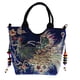 thumbnail image 4 of bordado de pavo real hecho a mano étnico bolsa de hombro bolsas de las mujeres - azul oscuro, 4 of 5
