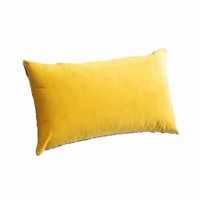 Genérico - Pack De 2 Fundas Terciopelo Liso 30X50 Cm Amarillo