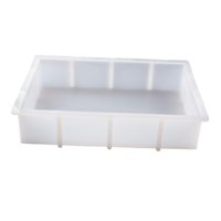 Bothyi - Molde De Silicona Molde De Fundición De Resina Epoxi Rectángulo De Flores Secas