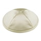 thumbnail image 1 of Kippah Zion Judaica Deluxe Color Marfil Satinado 6 5 Cm Para Bodas, 1 of 1