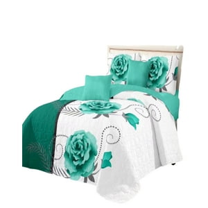 Genérico - Cubrecama Quilt Diseño 2 Plazas - Primavera Verano A1