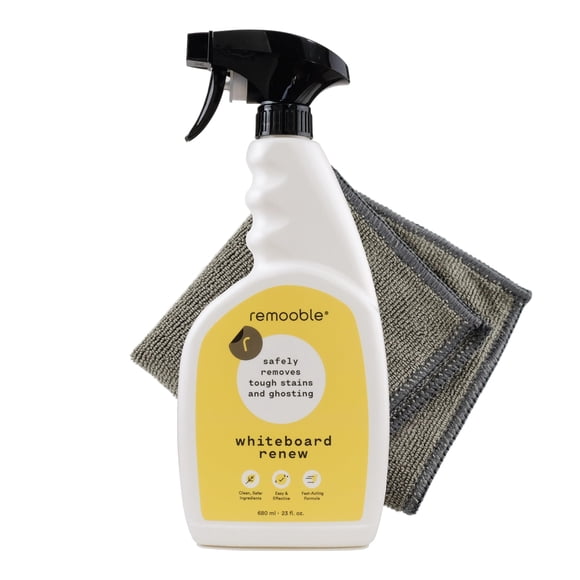 Limpiador en aerosol para pizarra blanca, removible y borrado en seco con paño, 680 ml