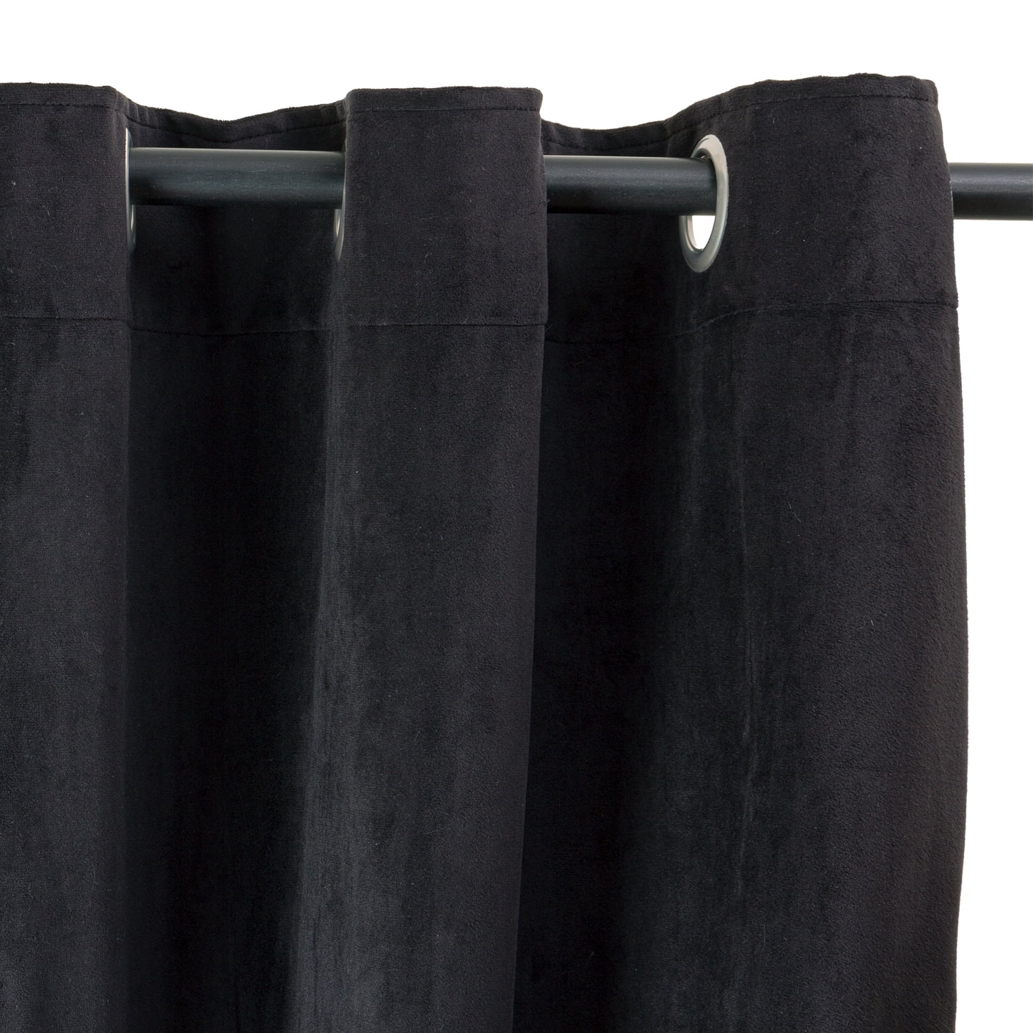 Masel - Cortina Argollas New Velvet 1.40 X 2.20 Negro