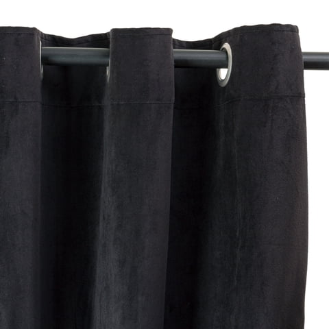 Masel - Cortina Argollas New Velvet 1.40 X 2.20 Negro