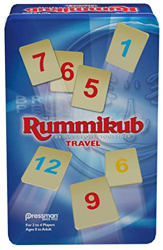 Rummikub En Travel Tin - The Original Rummy Tile Game Por Pressman, Blue (B07Glgbw9X) Pressman Pressman