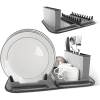 Genérica - Secaplatos Escurridor De Loza Extensible Con Porta Cubiertos