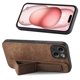 thumbnail image 3 of Funda Protectora con Correa para iPhone 15 Plus Resistente a Golpes Marrón, 3 of 6