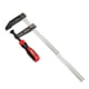 thumbnail image 2 of Abrazadera F de alta resistencia para carpintería, abrazadera de barra con almohadilla ergonómica de liberación rápida de acero al carbono antidesliza L, 2 of 5