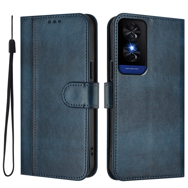 Funda Cartera para TCL 50 5G Protección 360° con Ranuras para Tarjetas y Soporte Azul