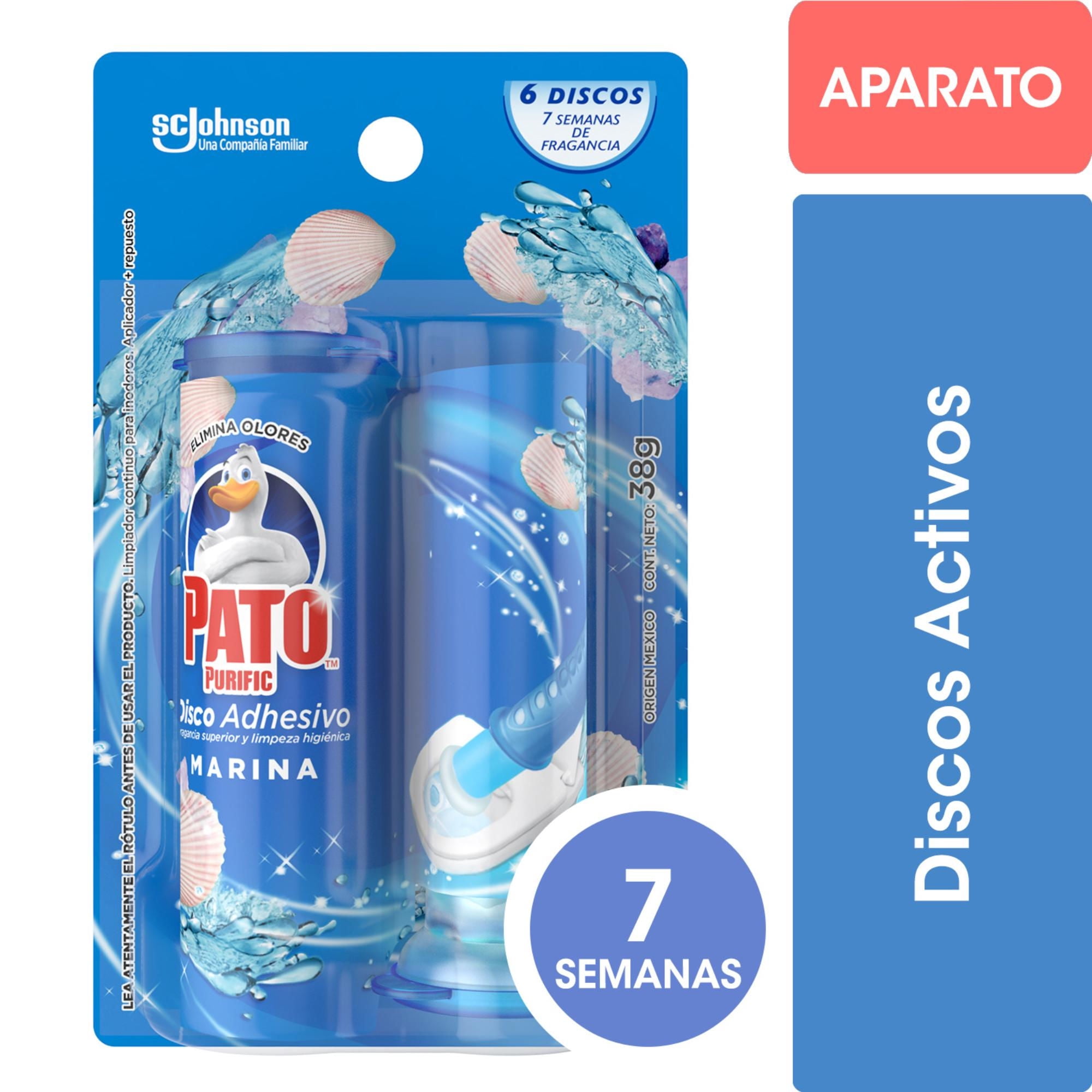 Limpiador De Inodoro Discos Adhesivos Marina 38 g Pato Purific