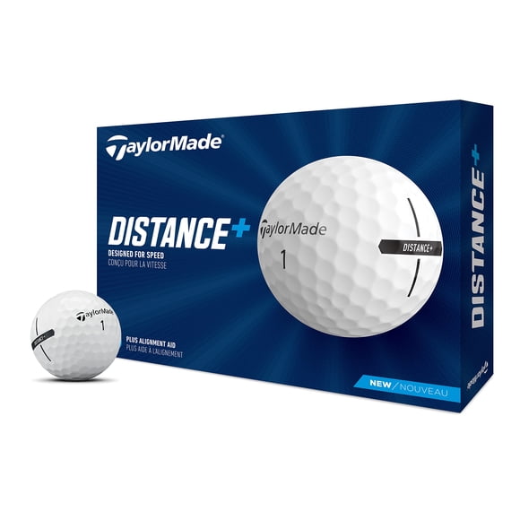 Pelotas de golf TaylorMade Distance+ 2021 Dozen White