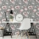 thumbnail image 1 of 1 Roll Of Large Flowers Printed Thickened Moisture-proof Wallpaper, Self-adhesive Waterproof, Removable Self-adhesive Residue-free Wallpaper, For Home Decoration Background Wallpaper, 47.2x15.8inches, 1 of 3