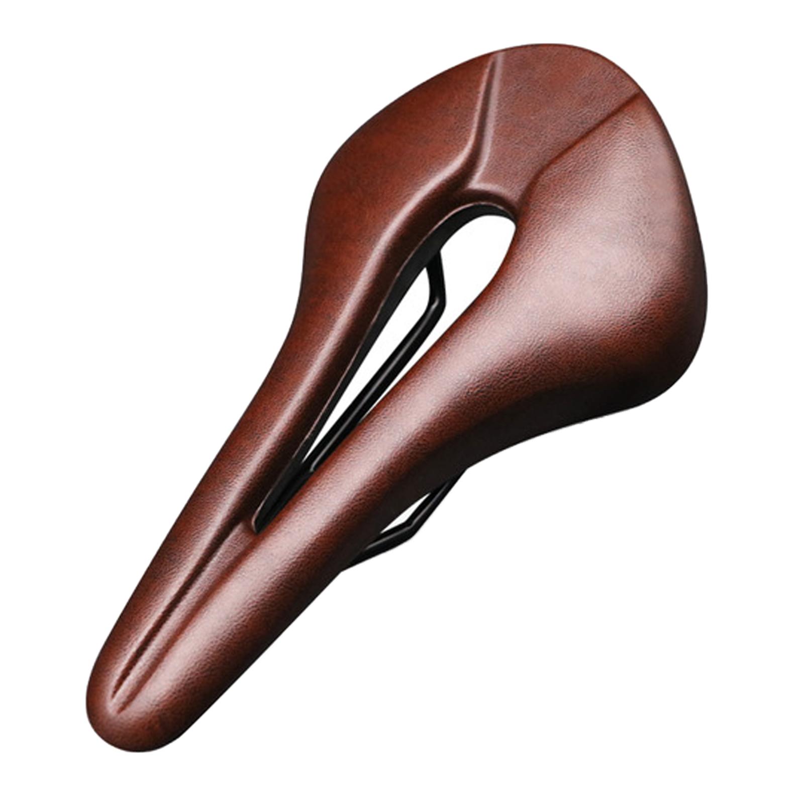 Magideal - Cojín Para Sillín De Bicicleta, Funda Para Asiento De Bicicleta, Cojín Cómodo, Disfruta Del Paseo, Hueco, Duradero, Portátil Para Bicicleta Estática Café