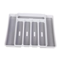 Magideal - Caja De Bandeja De Almacenamiento Para Cuchara De Cubiertos, Cajón Y Caja De Bandeja De Tenedor, Organizador De Cubiertos Fácil De Limpiar, Cajón De