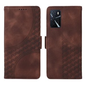 Carcasa Foxdock Oppo A54S De Cuero Pu, Diseño Acolchado Clásico, Protección Contra Caídas Y Rayones