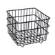 thumbnail image 2 of Cesta De Hierro Para Almacenamiento, Resistente, Para Despensa, Armario, Color Negro, 11 X 11 X 10,7 Cm, 2 of 5