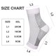 thumbnail image 2 of 4 pares de calcetines de compresión para aliviar el dolor, calcetines de compresión para fitness, calcetines elásticos para ciclismo, tobillera para fascitis plantar, color blanco, 2 of 5