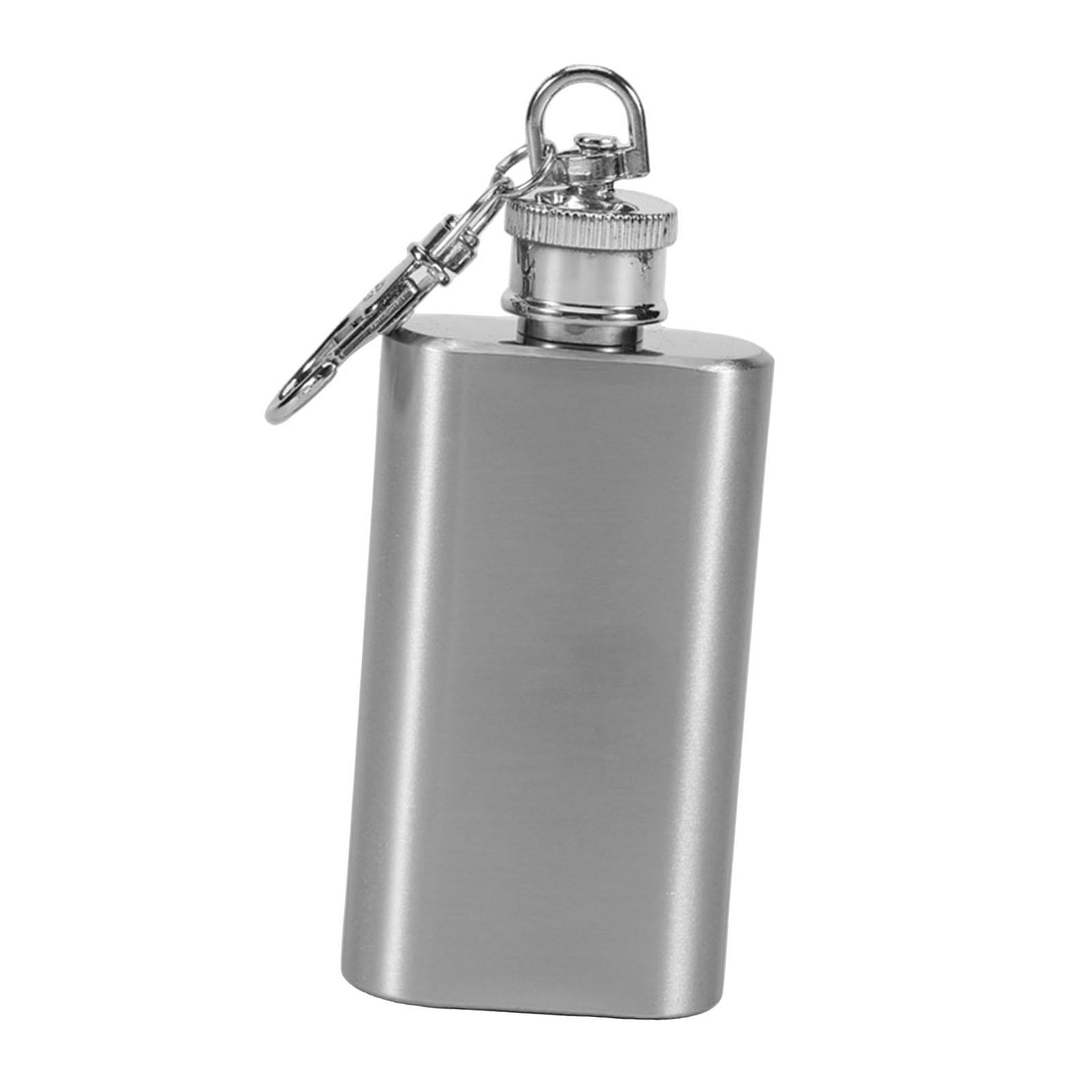 Magideal - Frasco De Licor, Frasco De Cadera, Frasco De Vacío, Frasco De Bolsillo Ligero Portátil, Botella De Whisky Para Acampar, Viajar, Mochilero, Escalada Al 9cmx4cmx2cm