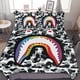 thumbnail image 1 of Hip Hop Camouflage Bape SharkBedding Sets 3 Pieces Warm Soft Duvet Cover Set for Fans Kids Teens Girls Room Decor Lightweight Breathable, 1 of 5